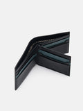 PEDRO Leather Bi-Fold Flip Wallet - Black