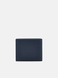 PEDRO Leather Bi-Fold Flip Wallet - Navy