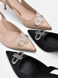 PEDRO Icon Satin Pumps - Nude