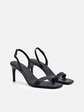 PEDRO Studio Mel Leather Heel Sandals - Black