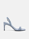 PEDRO Studio Mel Leather Heel Sandals - Slate Blue