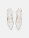 PEDRO Studio Aly Leather Pumps - White