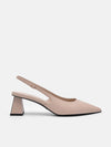 PEDRO Studio Aly Leather Pumps - Nude