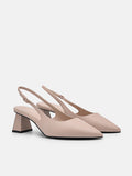 PEDRO Studio Aly Leather Pumps - Nude