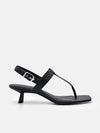 PEDRO Helix Heel Sandals - Black