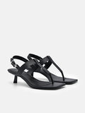 PEDRO Helix Heel Sandals - Black