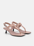 PEDRO Helix Heel Sandals - Taupe