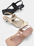 PEDRO Helix Heel Sandals - Taupe