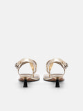 PEDRO Helix Heel Sandals - Gold