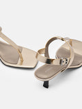 PEDRO Helix Heel Sandals - Gold