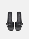 PEDRO Helix Buckle Sandals - Black