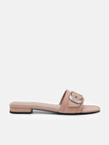 PEDRO Helix Buckle Sandals - Taupe