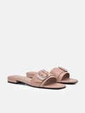 PEDRO Helix Buckle Sandals - Taupe