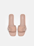 PEDRO Helix Buckle Sandals - Taupe