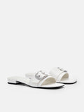 PEDRO Helix Buckle Sandals - Chalk