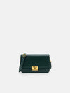 PEDRO Studio Pixel Leather Shoulder Bag - Dark Green