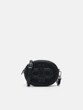 PEDRO Icon Round Leather Shoulder Bag - Black