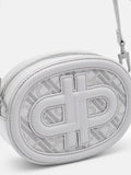 PEDRO Icon Round Leather Shoulder Bag - Light Grey