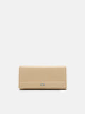 PEDRO Icon Leather Bi-Fold Long Wallet - Nude