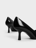 CHARLES & KEITH  Metallic Accent Pointed-Toe Pumps Black Box
