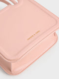 CHARLES & KEITH Women Perline Sculptural Top Handle Bag_Pink
