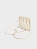CHARLES & KEITH Women Duo Chain-Handle Two-Way Backpack_Cream