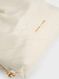 CHARLES & KEITH Women Duo Chain-Handle Two-Way Backpack_Cream