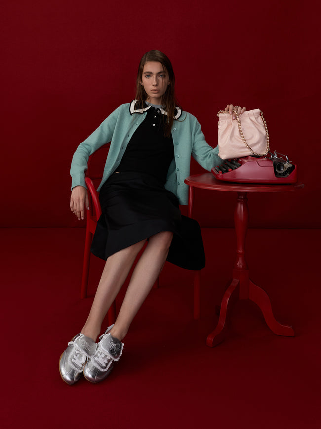 CHARLES & KEITH Women Duo Chain-Handle Two-Way Backpack_Soft Pink