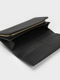 Muriel Front Flap Long Wallet_Black