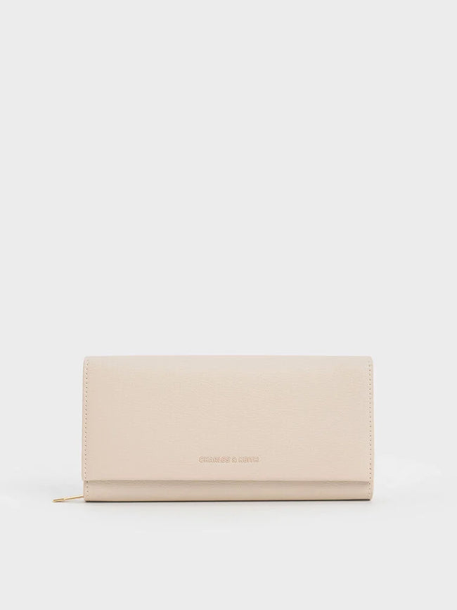 Muriel Front Flap Long Wallet_Oat