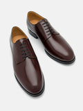 PEDRO Leather Derby Shoes - Dark Brown