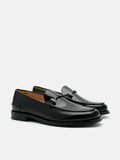 PEDRO Robert Leather Horsebit Loafers - Black