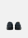 PEDRO Robert Leather Horsebit Loafers - Navy