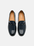 PEDRO Robert Leather Horsebit Loafers - Navy