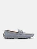 PEDRO Ezra Buckle Driving Shoes - Slate Blue