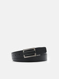 PEDRO Embossed Leather Reversible Tang Belt - Black