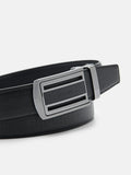 PEDRO Embossed Leather Automatic Belt - Black