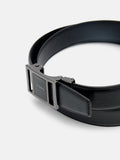 PEDRO Embossed Leather Automatic Belt - Black