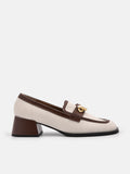 PEDRO Brie Canvas Heel Loafers - Beige