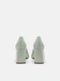 PEDRO Studio Marie Leather Heel Pumps - Light Green