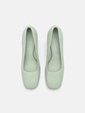 PEDRO Studio Marie Leather Heel Pumps - Light Green