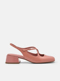 PEDRO Effie Leather Mary Jane Pumps - Blush