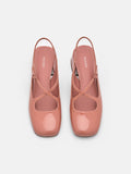 PEDRO Effie Leather Mary Jane Pumps - Blush