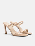 PEDRO Effie Heel Sandals - Nude