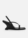 PEDRO Oriana Wedge Sandals - Black