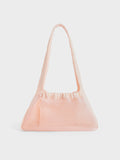 CHARLES & KEITH Women Terra Mesh & Nylon Shoulder Bag_Light Pink