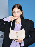 CHARLES & KEITH Women Cesia Metallic-Accent Shoulder Bag_Cream