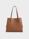 CHARLES & KEITH Sansa Tote Bag_Chocolate
