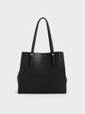 CHARLES & KEITH Sansa Tote Bag_Noir