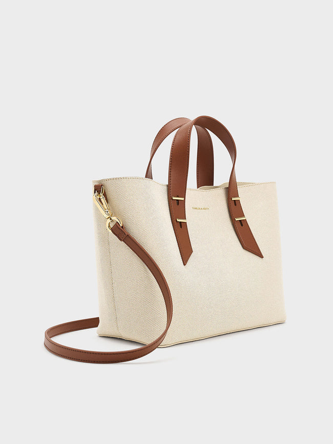 CHARLES & KEITH Women Shania Tote Bag_Chocolate